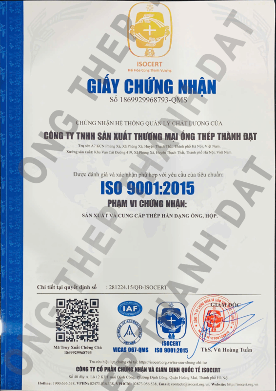 Tiêu chuẩn ISO 9001:2015